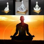 画像6: 瞑想パワーオブジェ（インテリア,開運人形,スティーブ・ジョブズ,座禅人形,瞑想人形,ヨガ,iPhone,iPad） (6)