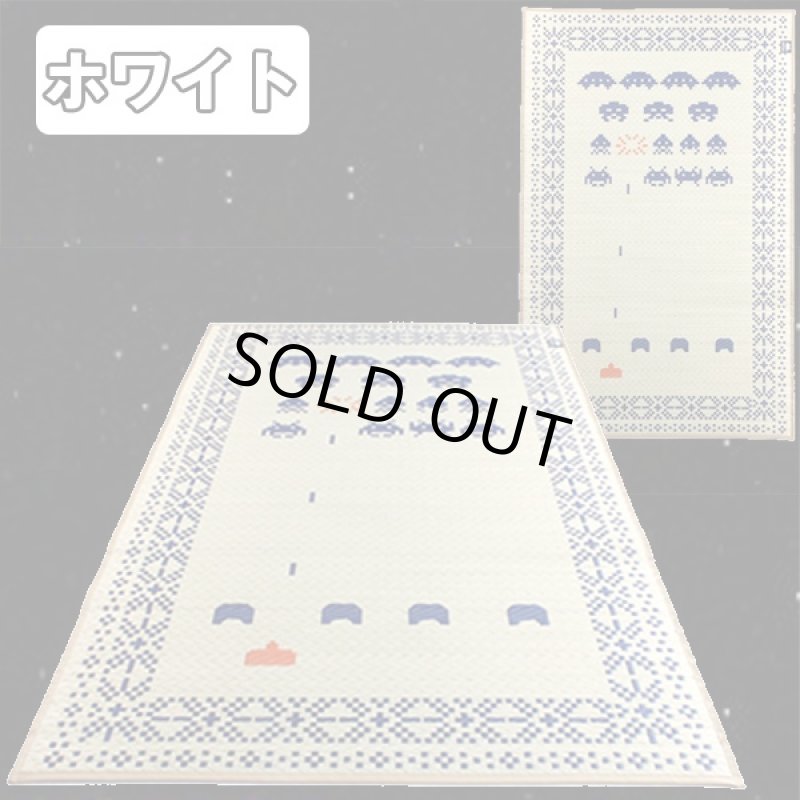 画像4: スペースインベーダー国産い草インテリアマット(TAITOオフィシャル,フロアマット,ラグ,ジャガード織り,ゲーム,GAME,レトロ) (4)