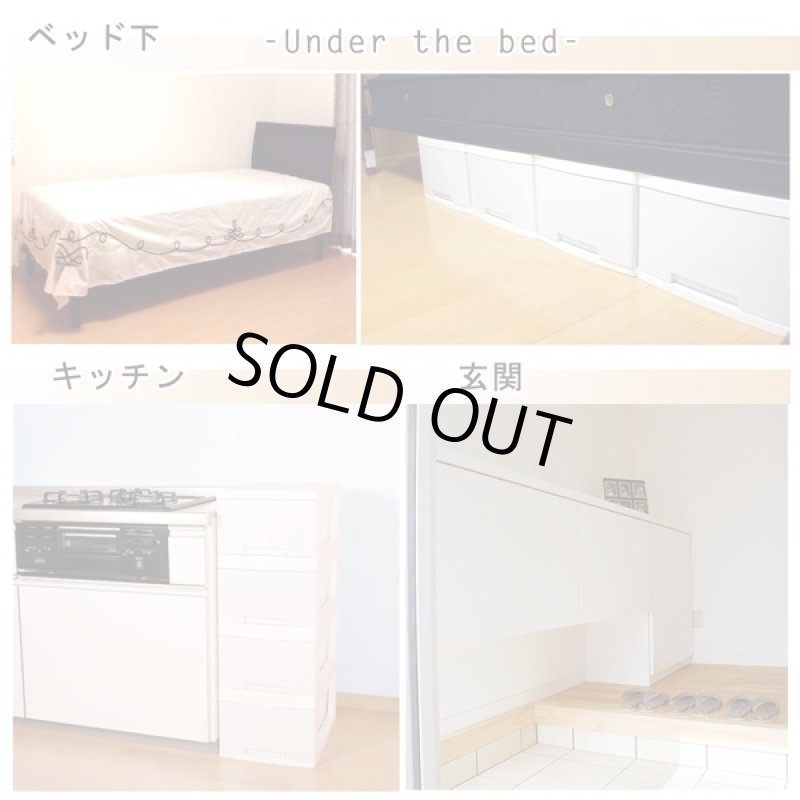 画像4: 送料無料ラグスレイアウトフリールームチェスト「12個セット」 (1段,独立型,家具,収納ラック,リビング,BOX,光沢,プラスチック,組立) (4)