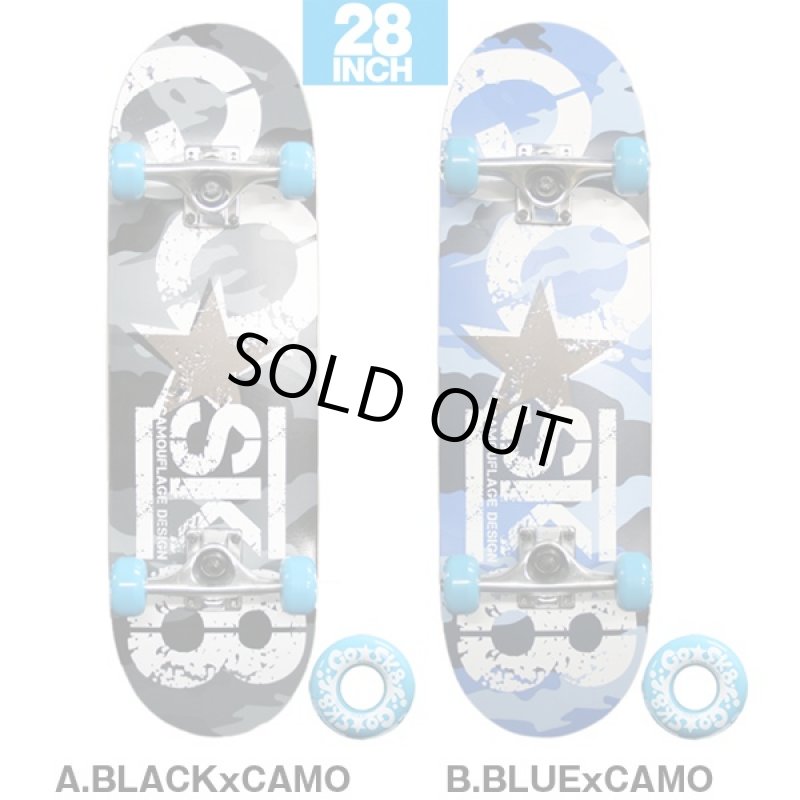 画像2: ショートスケボー「GOSK8」28インチ(スケートボード,ミニスケボー,ミニスケートボード,ゴースケート,キッズ,子供,初心者,コンプリートデッキ) (2)