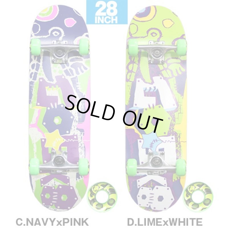 画像4: ショートスケボー「GOSK8」28インチ(スケートボード,ミニスケボー,ミニスケートボード,ゴースケート,キッズ,子供,初心者,コンプリートデッキ) (4)