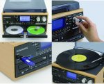 画像2: （送料無料!）NEWオールサウンドシステムプレイヤー&レコーダー（ダビング/録音/レコード/カセットテープ/ラジオ/CD/SD/USBメモリ） (2)