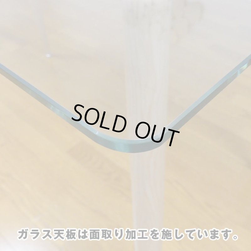 画像5: 送料無料ガラスダイニングテーブル「ヴェトロ」 (食卓,ガラステーブル,食卓テーブル,2人〜4人,ガラス天板,組立式家具) (5)