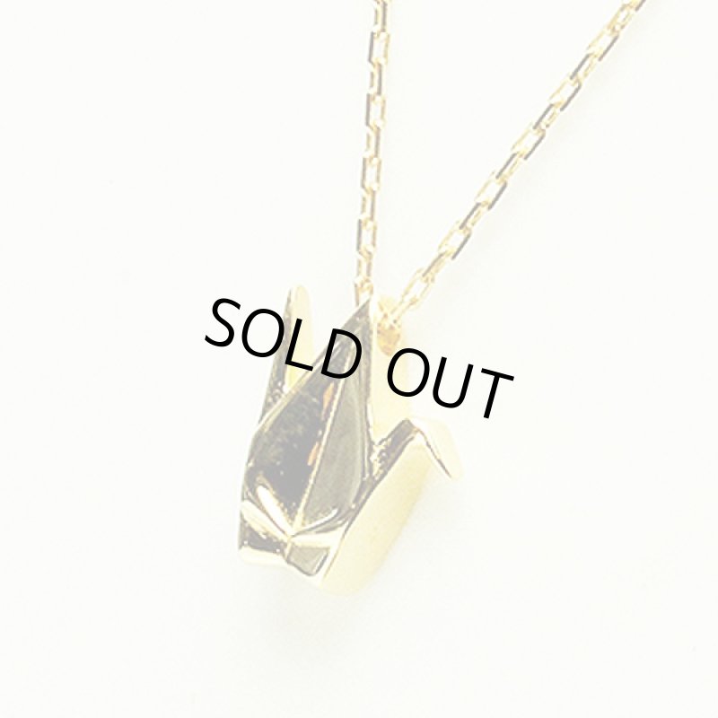 画像4: お清めアクセサリー「吉祥折り鶴」ネックレス (水晶さざれ付き 開運祈願 縁起物 御守り 良縁 健康祈願 SV925 金メッキ ギフト 浄化) (4)