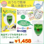 画像1: 食品サンプルを作るキット「クリームソーダ」 (触れる図鑑,コレクション,リアル,料理サンプル,手作りキット,ホビー,趣味,科学,体感) (1)