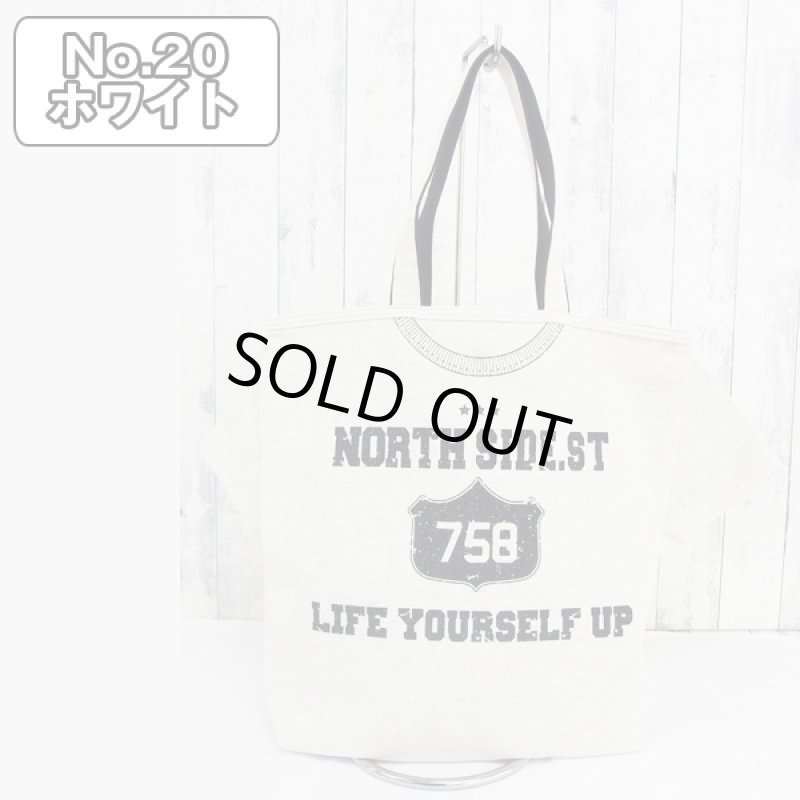 画像3: アメカジTシャツトート(トートバッグ,鞄,コットン,綿,カジュアルトート,バッグ,BAG,プリント,ポケット,デザイン,ファッション,男女兼用) (3)