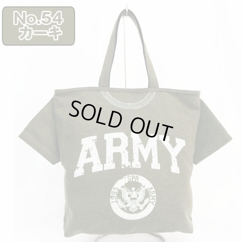 画像5: アメカジTシャツトート(トートバッグ,鞄,コットン,綿,カジュアルトート,バッグ,BAG,プリント,ポケット,デザイン,ファッション,男女兼用) (5)