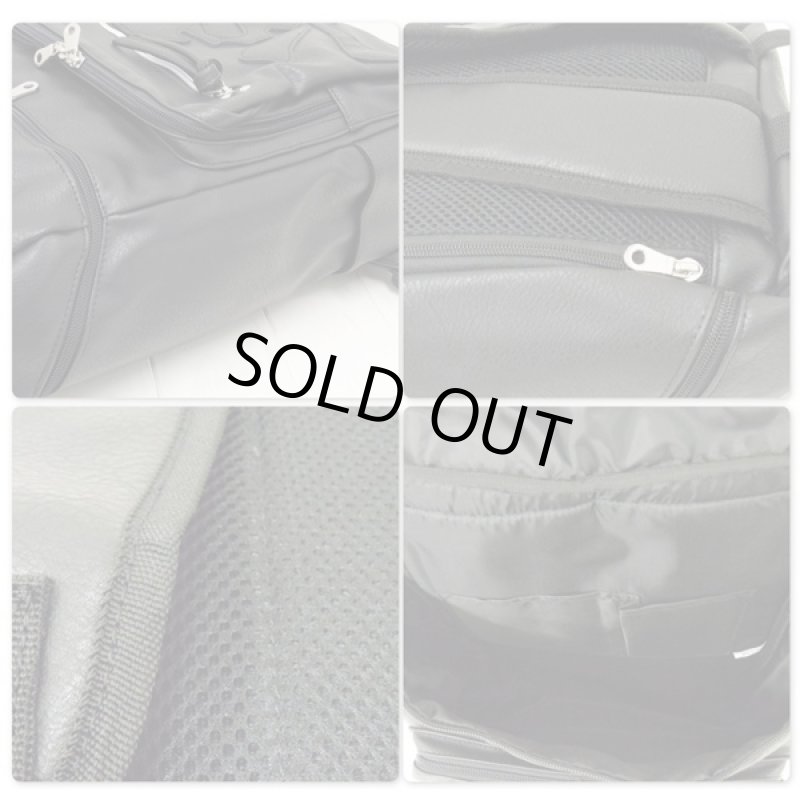 画像5: ダイカットスカルBOXスタイルリュック (男女兼用,髑髏,スクエア,ラックサック,デイパック,海賊,ロック,バッグ,BAG,鞄,レザー調) (5)