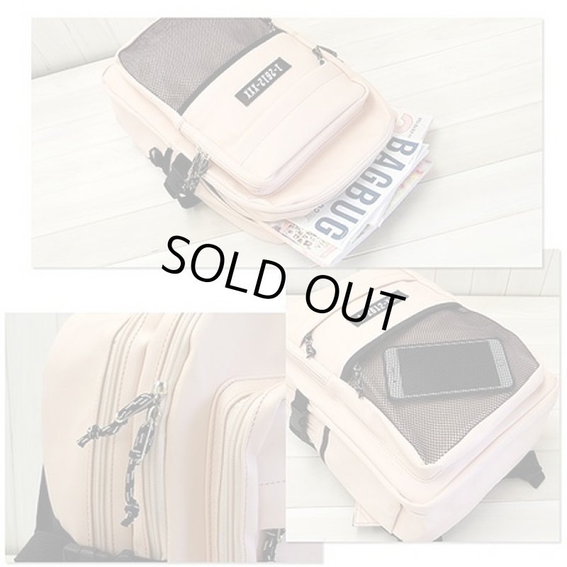 画像2: アイコンメッシュポケットツールームデイパック (レディース,ガーリー系,リュックサック,デイパック,バッグ,鞄,カバン) (2)