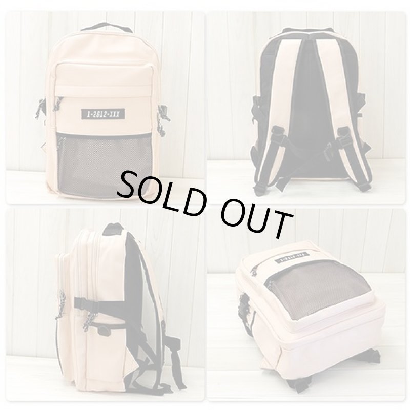 画像3: アイコンメッシュポケットツールームデイパック (レディース,ガーリー系,リュックサック,デイパック,バッグ,鞄,カバン) (3)