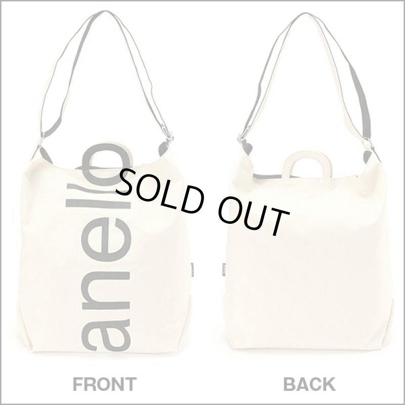 画像4: anelloコットンキャンバス ロゴプリント2WAYトートバッグ[AU-S0061](コットンキャンバス,2WAY,ショルダーバッグ,斜め掛け) (4)