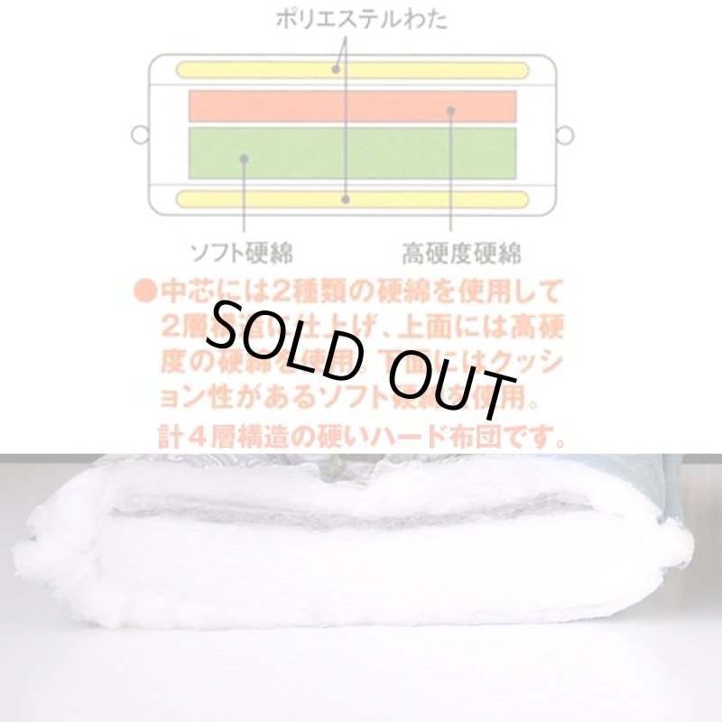 画像3: 送料無料腰痛対策「とにかく硬いハード敷ふとん」 (肩こり対策,硬い敷き布団,腰の負担を軽くする,快眠,両面使い,硬わた入り) (3)