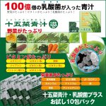 画像1: 送料無料十五菜青汁・乳酸菌プラス「お試し10包パック」 (100億個の乳酸菌入り,15種類の野菜,大手ホテル採用,健康食品) (1)