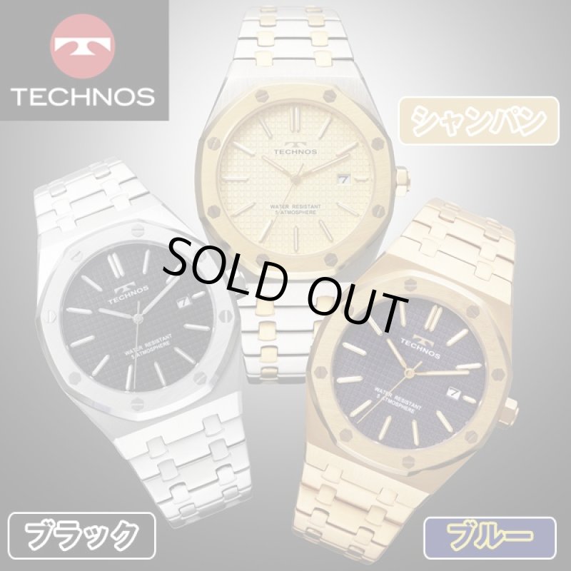 画像6: 送料無料TECHNOS「テクノス」グランドポート・オクタゴン (腕時計,八角形,スイス,蓄光,インデックス,日本製クォーツ) (6)