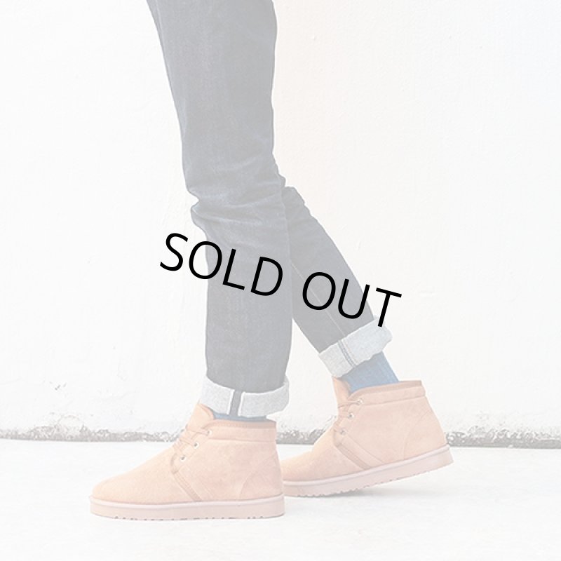 画像3: AAA+レースアップムートンブーツ「NO.2328」(チャッカブーツ,メンズ,ボア,靴,シューズ,キャメル,秋冬, あったかブーツ,もこもこボア) (3)