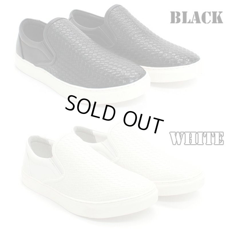 画像2: Dedesイントレチャートスリッポンスニーカー「No.5202」(デデス,メンズ,ローカット,スリッポン,カジュアル,モノトーン) (2)