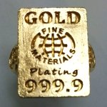 画像2: 送料無料シルバー925インゴットリング(INGOT,GOLD,ゴールド,K18コーティング,アクセサリー,ユリの紋章,馬蹄) (2)