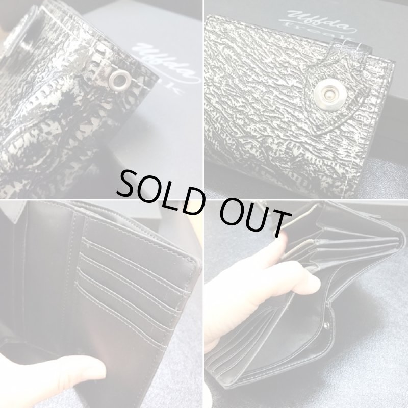 画像5: ウフダフリーク/T-rexショートウォレット(メンズ,2つ折り財布,恐竜皮膚イメージ,折り,ウォレットチェーン付き,ティラノザウルス) (5)