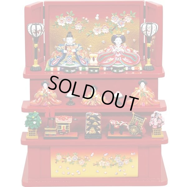 雛人形 内裏雛大和中木製三段飾り桜 赤 送料無料 卓上ミニひな人形 陶器製 コンパクト 初節句 女の子 ギフト プレゼント 雛祭り Okd 3362 雛人形 内裏雛大和中木製三段飾り桜 赤 送料無料 卓上ミニひな人形 陶器製 コンパクト 初節句 女の子 ギフト プレゼント 雛祭り Okd 3362