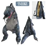 画像2: プラッシュバックパック「恐竜シリーズ」Ver.2(リュック,T-REX,プテラノドン,トリケラトプス,背中ファスナー開閉) (2)