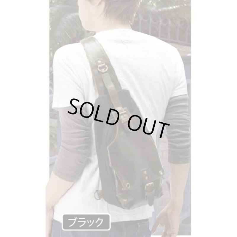 画像2: DEVICE(デバイス)フォルマボディバック「DBH」(ワンショルダー/キャンバス生地/ヴィンテージ/ダメージ加工/合皮/斜め掛け/軽量/大容量/男女兼用) (2)