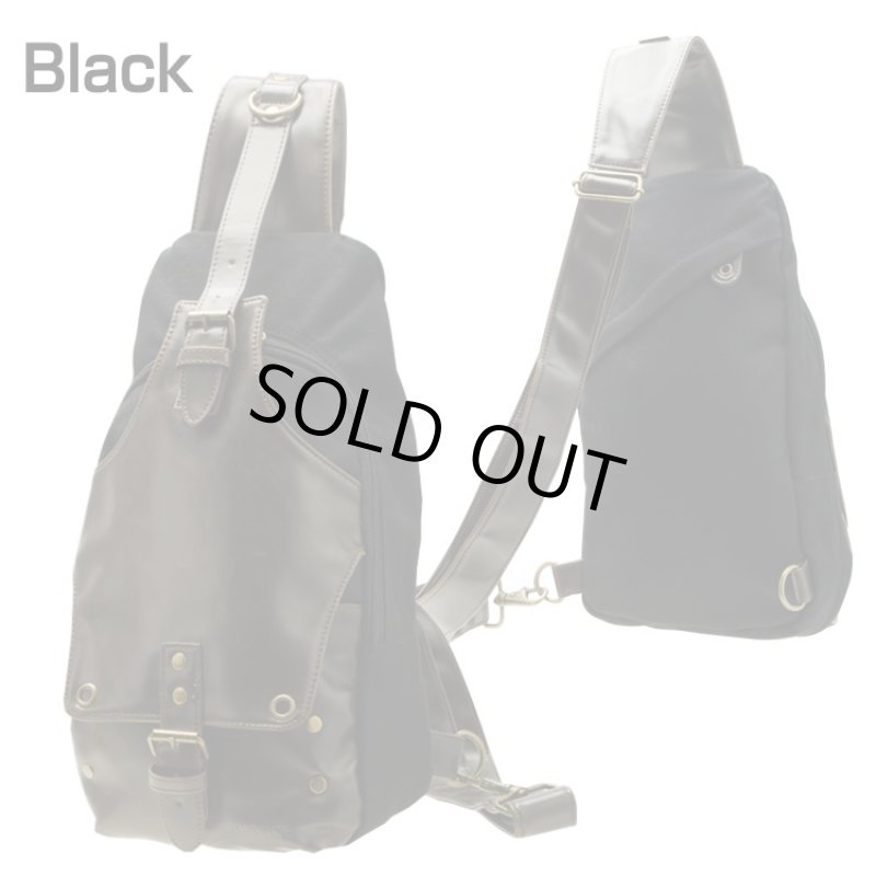 画像3: DEVICE(デバイス)フォルマボディバック「DBH」(ワンショルダー/キャンバス生地/ヴィンテージ/ダメージ加工/合皮/斜め掛け/軽量/大容量/男女兼用) (3)