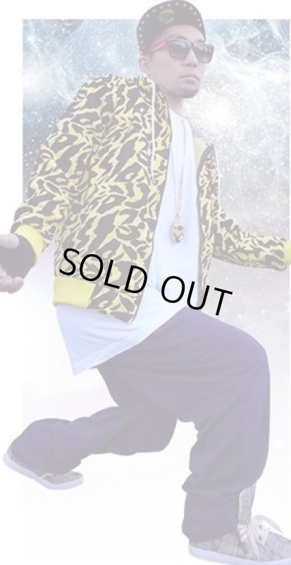 画像2: スウェット・フィールドパンツ「エースフラッグ」/ピンク/(室内着/ルームウェア/B系/ル―ズパンツ/メンズ) (2)