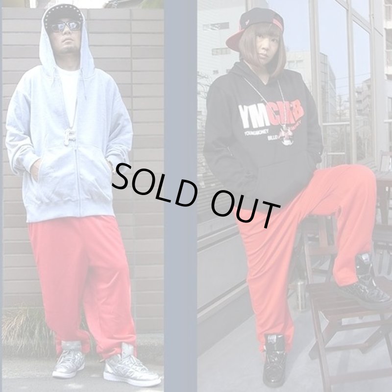 画像2: スウェット・フィールドパンツ「エースフラッグ」【レッド】 (2)