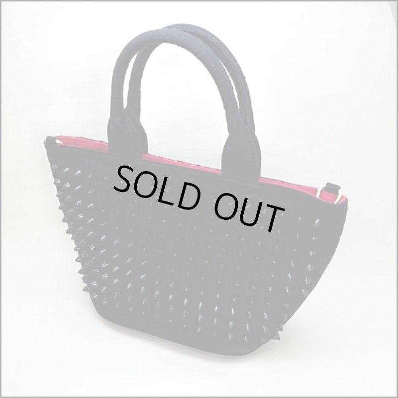 画像2: 2WAYスタッズミニトート (男女兼用,メンズ,レディース,トートバッグ,カバン,鞄,ショルダーバッグ,ショルダーストラップ) (2)