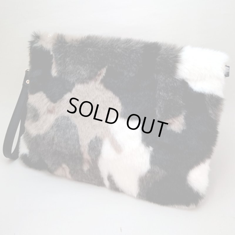 画像2: 2WAYファークラッチBAGブラック (男女兼用,メンズ,レディース,クラッチバッグ,カバン,鞄,ショルダーバッグ,ショルダーストラップ) (2)