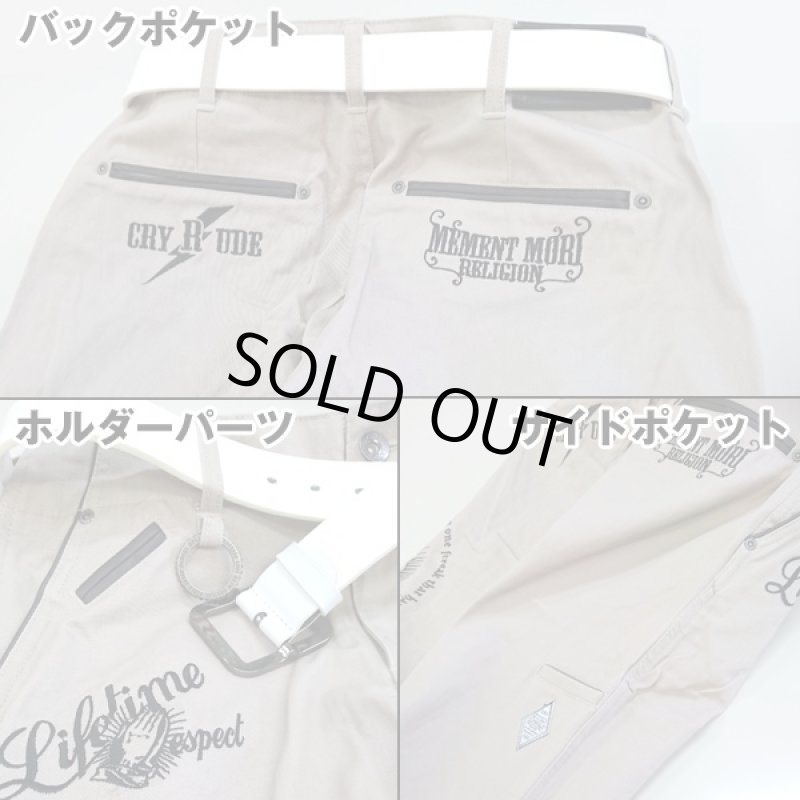 画像5: C.D.SBlack Senseマリア刺繍・ハイブリッッドチノパン「祈(いのり)」(コットン,綿,MARIA,アメカジ風,ストリート) (5)