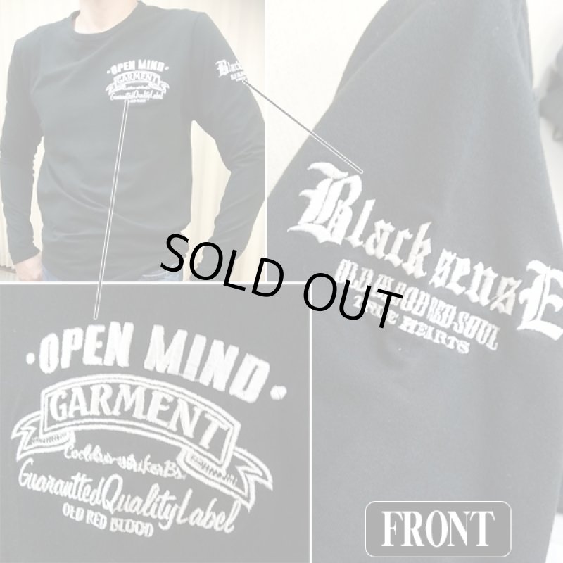 画像3: C.D.SBlackSenceマリアロンT「ブラック」(ロングTシャツ,シーディーエスブラックセンス,刺繍,オラオラ系,M〜2XL) (3)