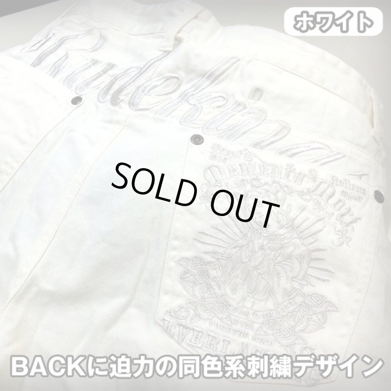 画像3: C.D.S Black Senseマリア刺繍・ハイブリッドチノパン(ブランドチノパン,綿パン,C.D.S BLACK SENSE,刺繍,MARIA,アウトロー,ストリート系) (3)