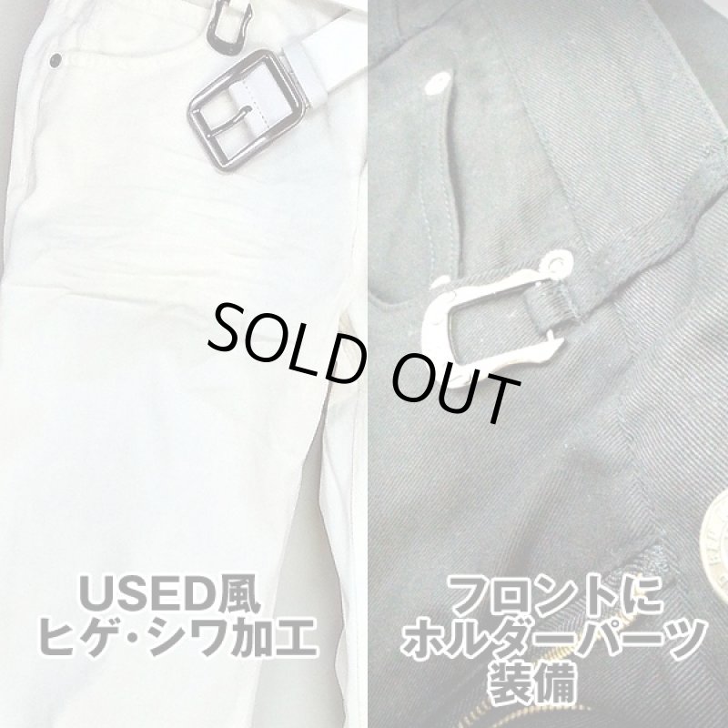 画像6: C.D.S Black Senseマリア刺繍・ハイブリッドチノパン(ブランドチノパン,綿パン,C.D.S BLACK SENSE,刺繍,MARIA,アウトロー,ストリート系) (6)