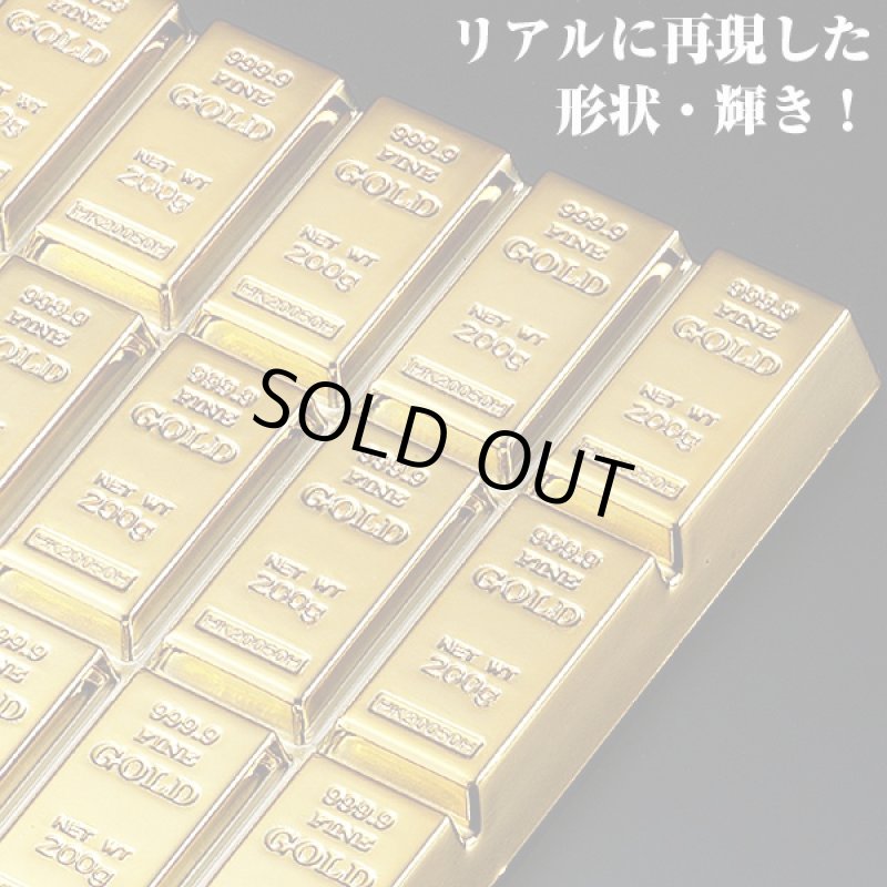 画像3: インゴットコースター「2個セット」(ゴールドコースター,リッチな気分,金塊デザイン,ゴージャスコースター) (3)