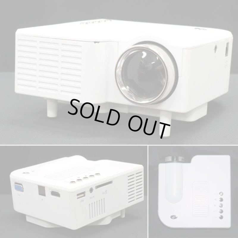 画像2: FULL HDコンパクトLEDプロジェクター(スクリーン,小型,家庭用,FULLHD,LED投影,シアター,高画質,最大80インチ,DVD,映画) (2)