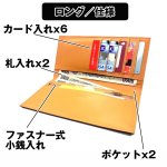 画像4: フリューコードバンスーパースリムウォレット「ロング」(FRUH,馬革,本革,メンズ,長財布,ロングウォレット,極薄,日本製,10ミリ以下) (4)