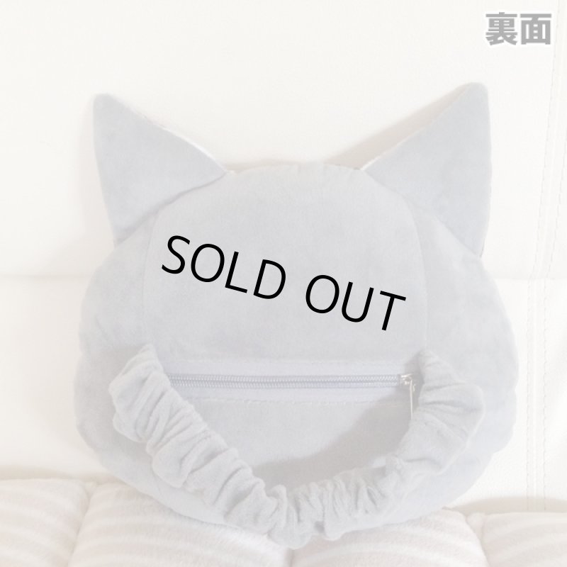 画像6: キャットフェイス ふわふわヘッドレスト クッション (ネコ,ペット,顔,フワフワ,ヘッドレスト,クッション,車,シート,助手席,目) (6)