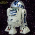 画像1: STAR WARS R2-D2 サウンド&ムービングアラームクロック（スターウォーズ/目覚まし時計/アクション/回転/音/LEDライト/光） (1)