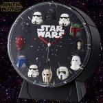 画像1: （送料無料）STAR WARS 12フィギュアサウンドアラームクロック（スターウォーズ/目覚まし時計/光/楽曲/効果音） (1)