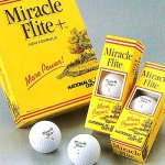 画像1: 曲がりにくいゴルフボール「ミラクルフライト」12球入り(Miracle Flite+,曲がりにくいゴルフボール,ゴルフスコアアップ,コントロールボール) (1)
