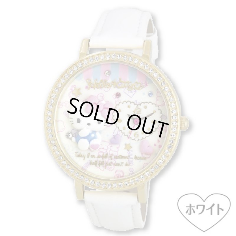 画像4: ハローキティデコウォッチ（腕時計,レディース,Hellow kitty,3針アナログクォーツ,日本製,プレゼント,BOX付き） (4)