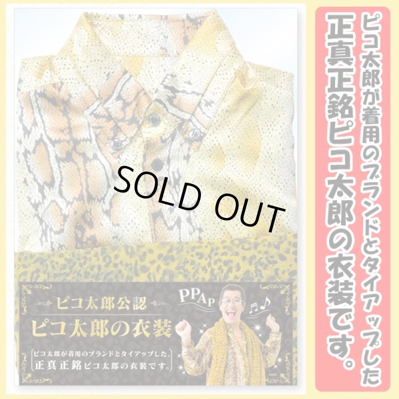 画像3: ピコ太郎公認ピコ太郎の衣装(送料無料,コスチューム,3点セット,コスプレ,本人着用モデル,ピコ太郎オフィシャル,ストール,シャツ,ズボン,パンツ,PPAP) (3)
