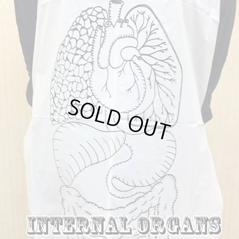 画像3: サイエンスエプロン2種セット(内臓,骨柄,内蔵柄,人の体,身体,ボーンスケルトン,インターナルオーガンズ) (3)