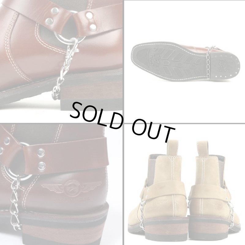 画像6: 送料無料ALPHA本革バイカーズサイドゴアリングブーツ(グッドイヤーウェルト製法,ロゴ刻印2WAY仕様,リングベルト) (6)