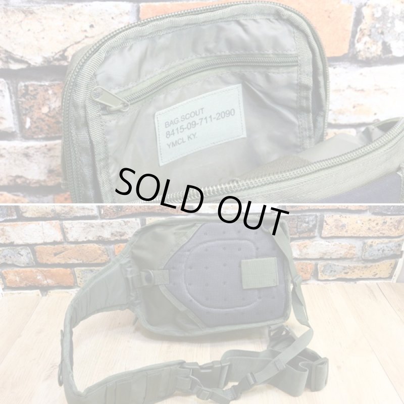 画像6: アメリカ軍偵察隊仕様ワンショルダーバッグ(メンズ,肩掛け,ミリタリー,鞄,カバン,防水加工,ナイロンキャンパス) (6)