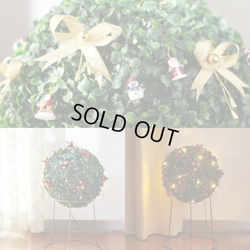 画像5: 自動LED点灯&消灯ソーラーグリーンボール[3点] (LEDイルミネーションライト,観葉植物,緑,グリーン,充電,防滴仕様,ライティング) (5)