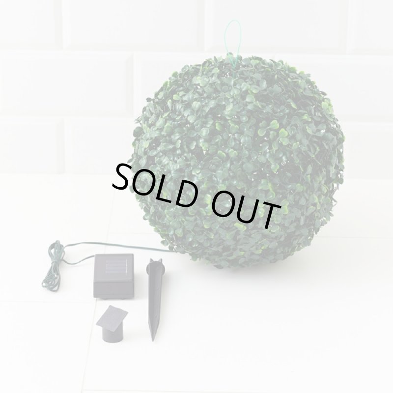 画像6: 自動LED点灯&消灯ソーラーグリーンボール[3点] (LEDイルミネーションライト,観葉植物,緑,グリーン,充電,防滴仕様,ライティング) (6)