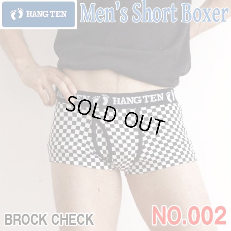 画像3: HANG TENメンズショートボクサーパンツNO.002(ブロックチェック,メンズ下着,ボクサーパンツ,ショートボクサー,2016HANG TEN新作.ハンテン) (3)