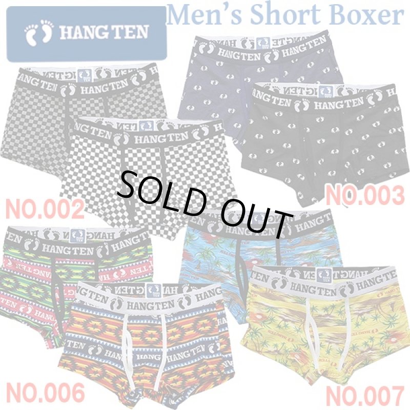 画像4: HANG TENメンズショートボクサーパンツNO.002(ブロックチェック,メンズ下着,ボクサーパンツ,ショートボクサー,2016HANG TEN新作.ハンテン) (4)
